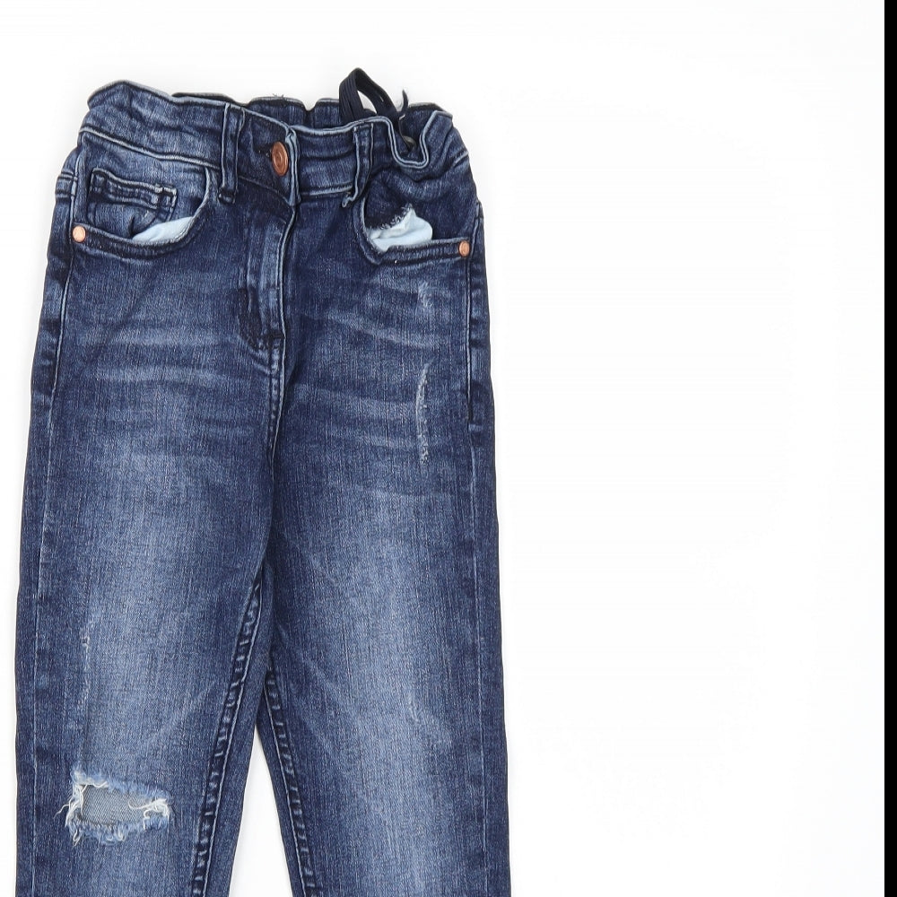 Matalan Girls Blue  Denim Skinny Jeans Size 7 Years
