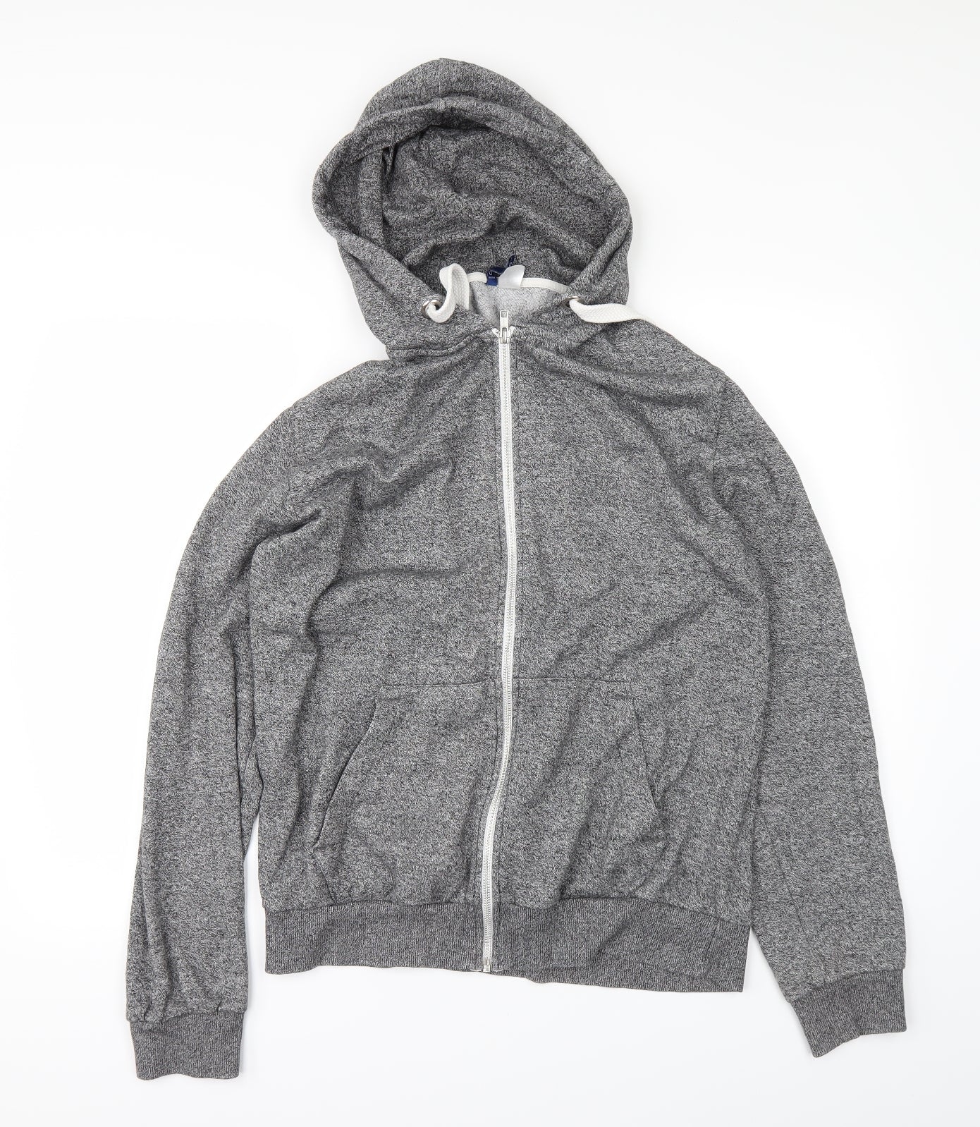 Mens UK Size M H&M Grey Full Zip Hoodie