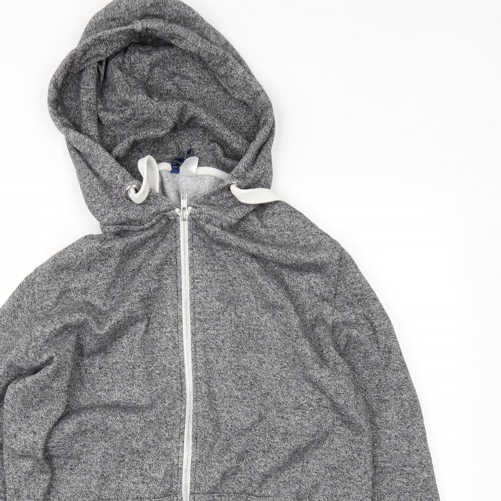 Mens UK Size M H&M Grey Full Zip Hoodie