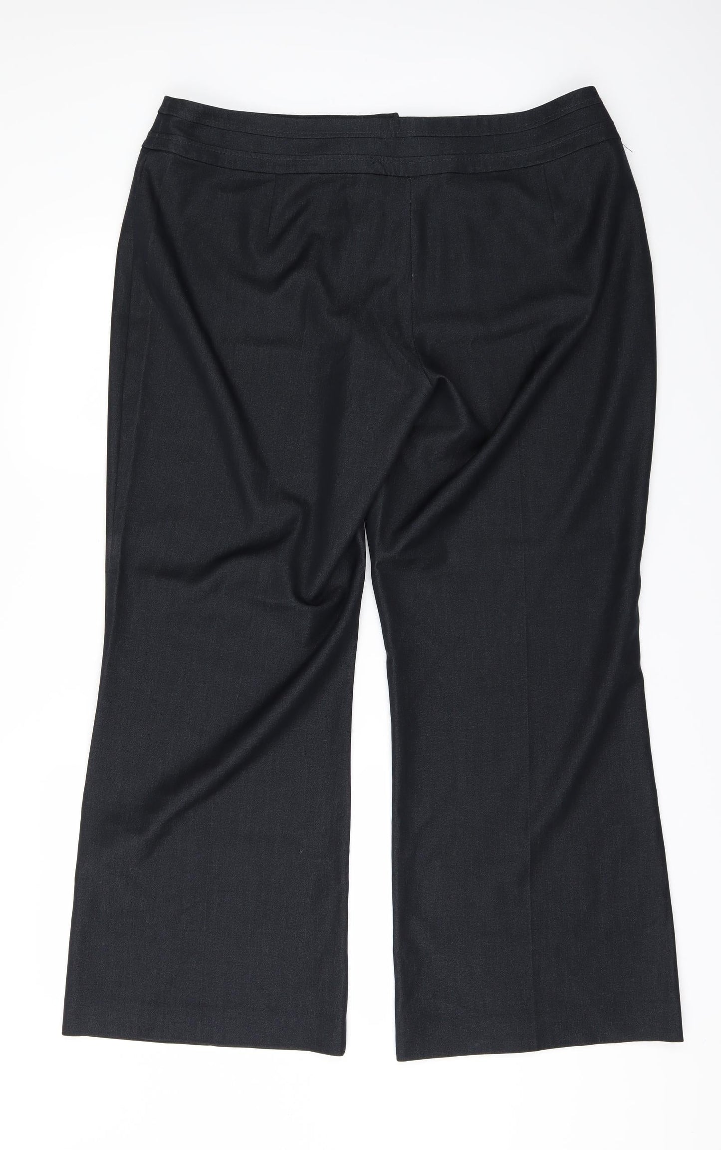 Womens UK Size 16 DEBINHAMS Regular Fit  Black Trousers
