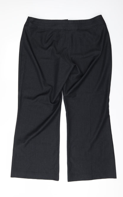 Womens UK Size 16 DEBINHAMS Regular Fit  Black Trousers