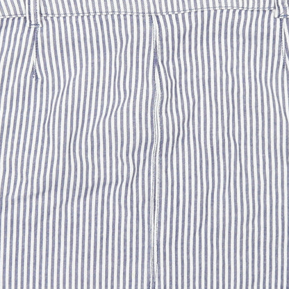 TU Womens Blue Striped  A-Line Skirt Size 14