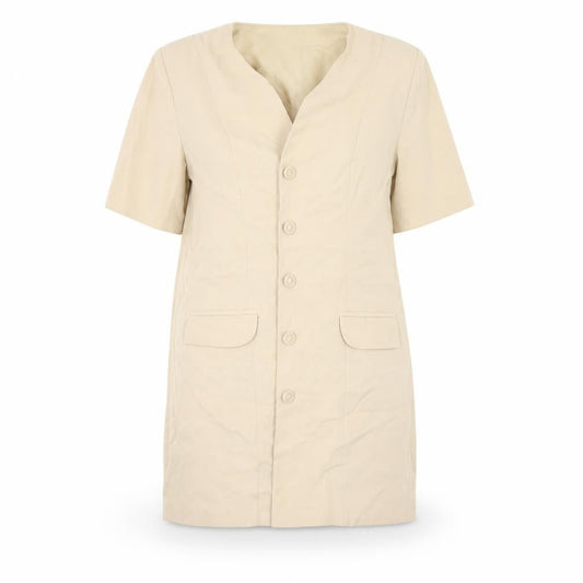 Womens UK Size 12 Dorothy Perkins Beige Overcoat