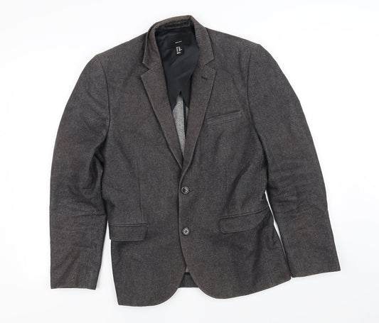 Mens UK Size 36 H&M Regular Grey Suit Jacket