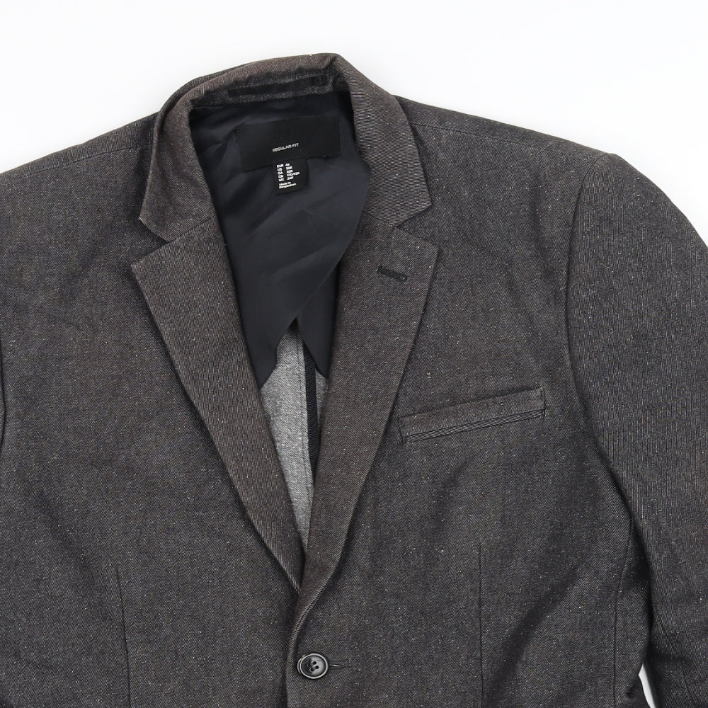 Mens UK Size 36 H&M Regular Grey Suit Jacket