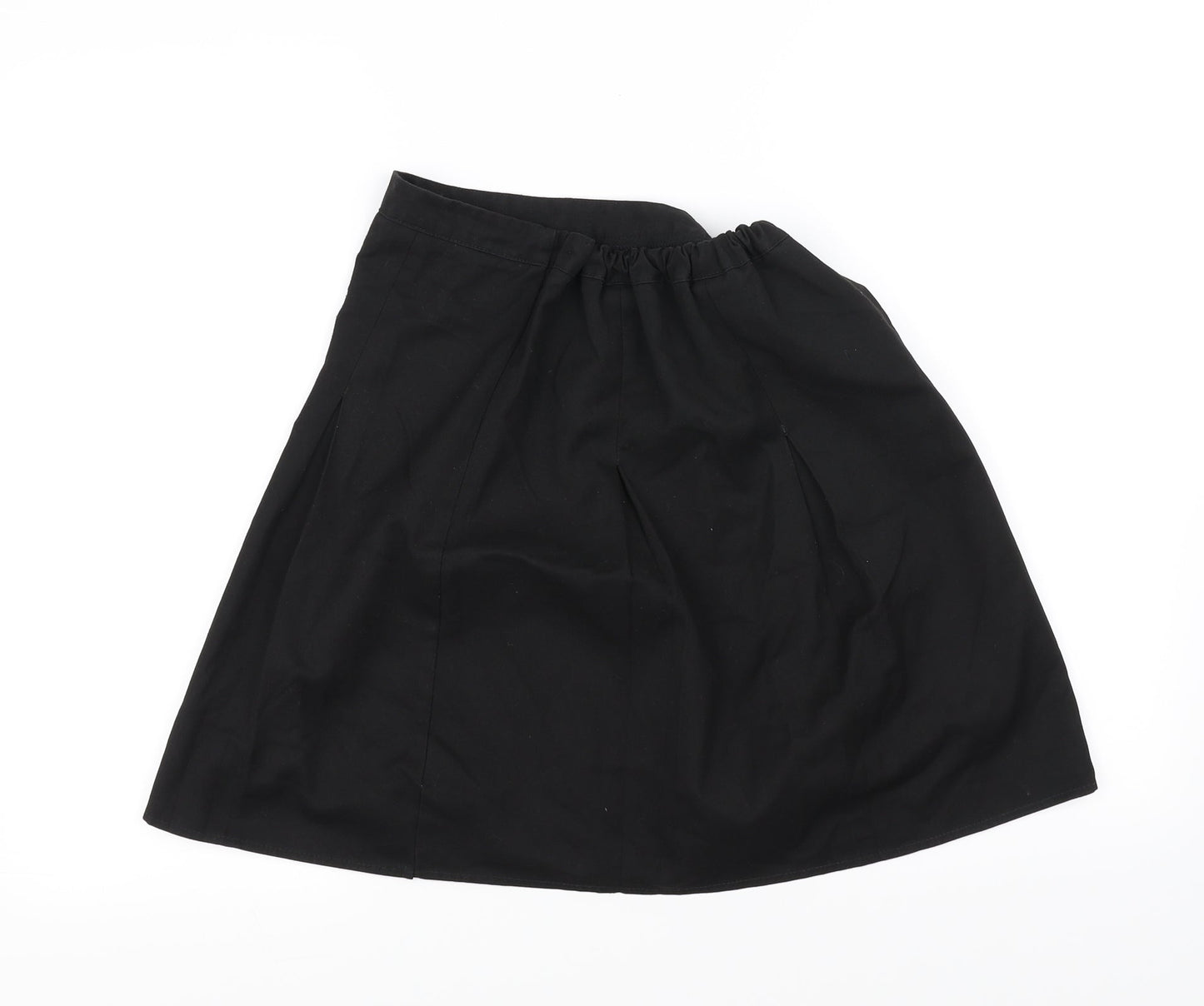 Preworn Girls Black   A-Line Skirt Size 11-12 Years