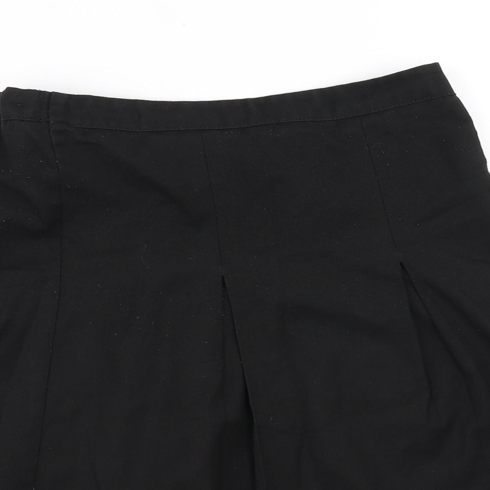 Preworn Girls Black   A-Line Skirt Size 11-12 Years