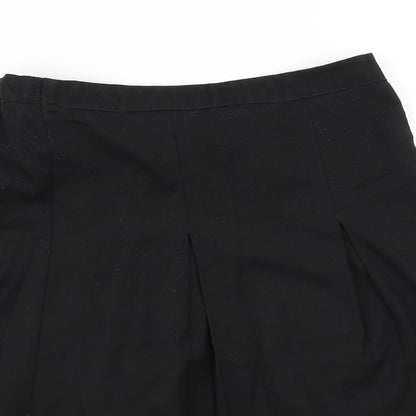 Preworn Girls Black   A-Line Skirt Size 11-12 Years