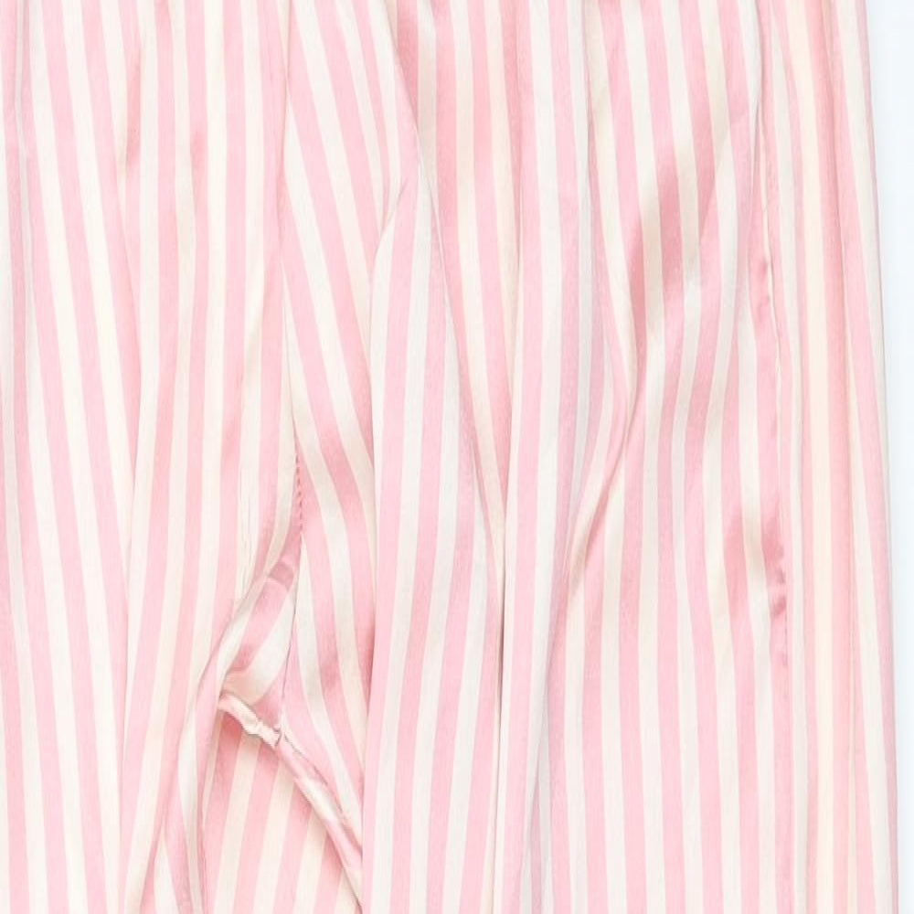 Womens UK Size M PRETTYLITTLETHING Regular Fit  Pink Trousers