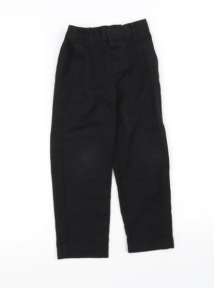 Preworn Boys Black   Dress Pants Trousers Size 4-5 Years