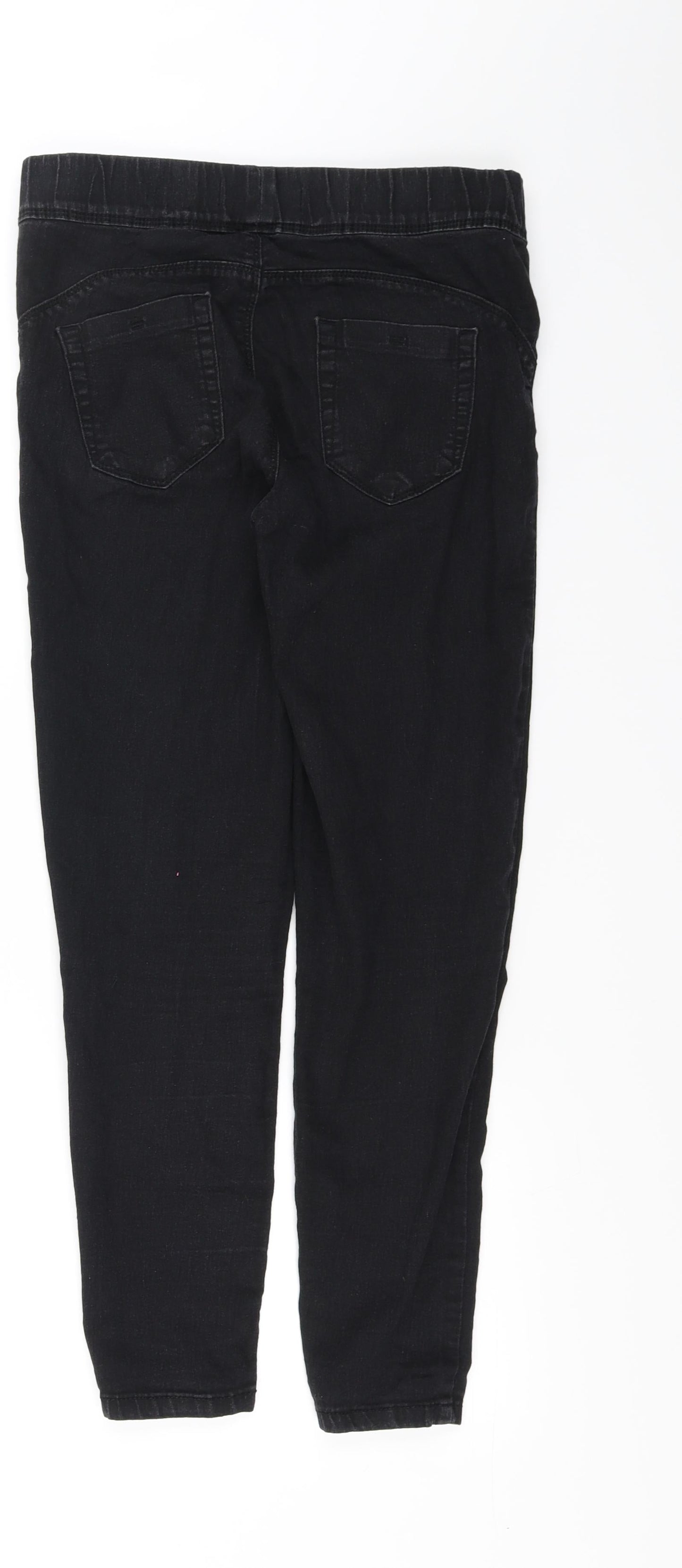 Womens UK Size 10 denimco Regular Fit Skinny Black Jeans