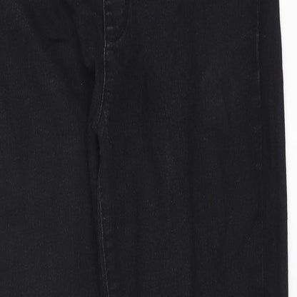 Womens UK Size 10 denimco Regular Fit Skinny Black Jeans