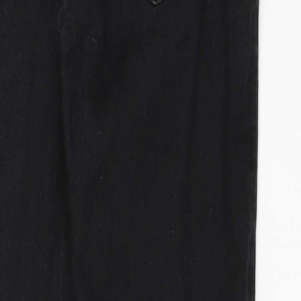 Womens UK Size 10 denimco Regular Fit Skinny Black Jeans