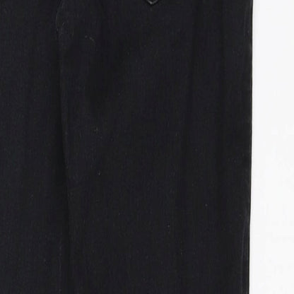 Womens UK Size 10 denimco Regular Fit Skinny Black Jeans