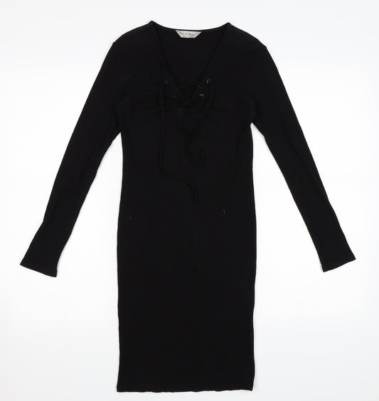 Miss Selfridge Womens Black   Bodycon  Size 10