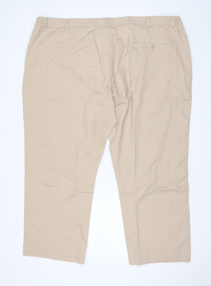 Mens UK Size 50 in Capsule Regular Fit  Beige Trousers