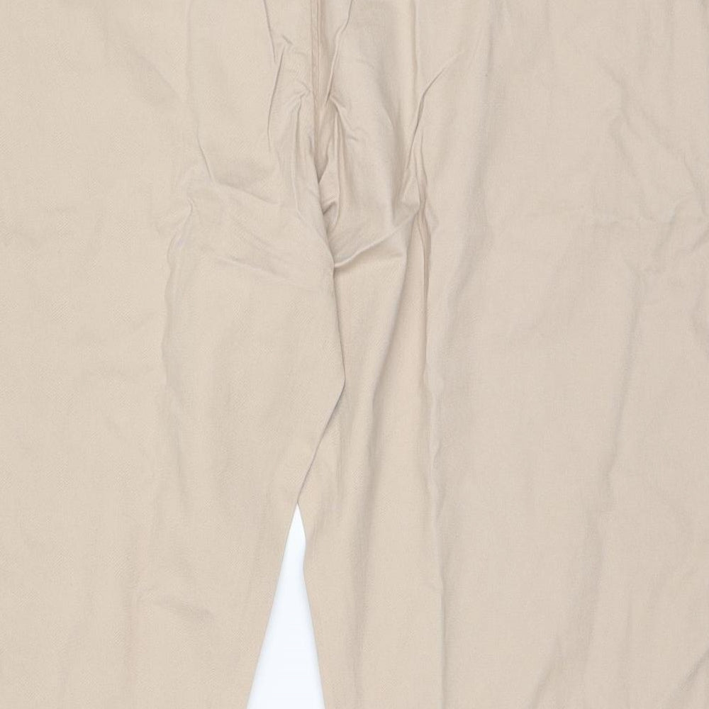 Mens UK Size 50 in Capsule Regular Fit  Beige Trousers