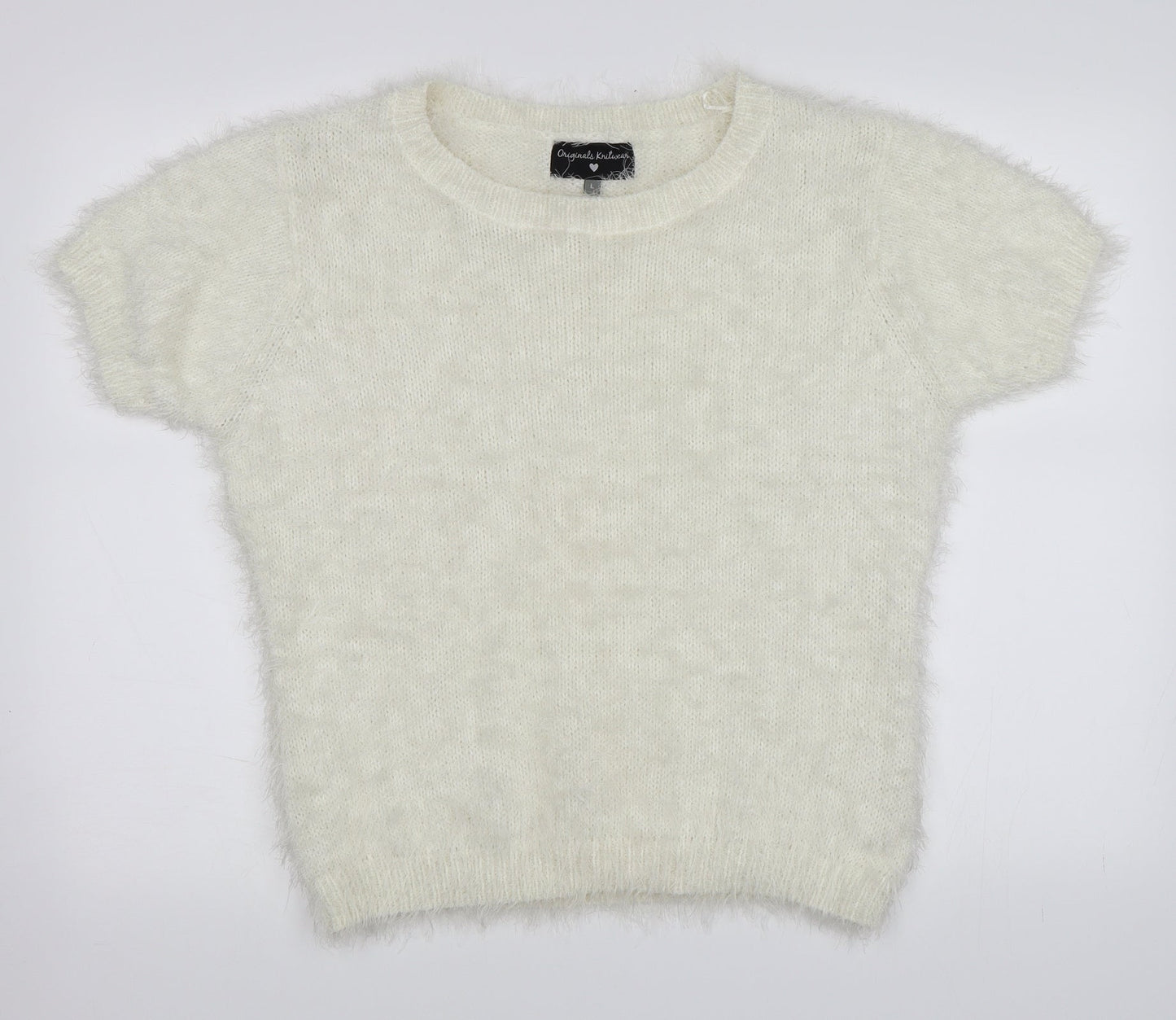 Originals Knitwear Womens White   Pullover Jumper Size L