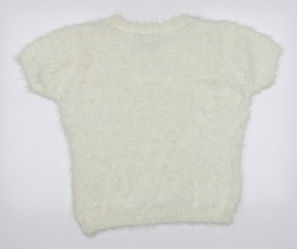 Originals Knitwear Womens White   Pullover Jumper Size L