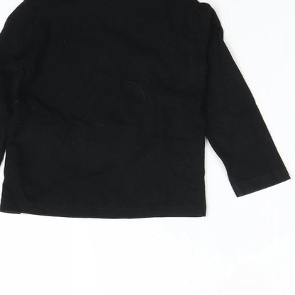 Gap Girls Black   Basic T-Shirt Size 2 Years