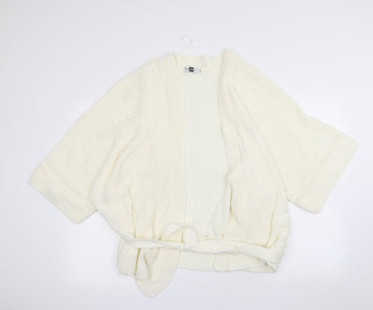 sixth Avenue Womens Ivory   Cardigan Jumper Size 2XL