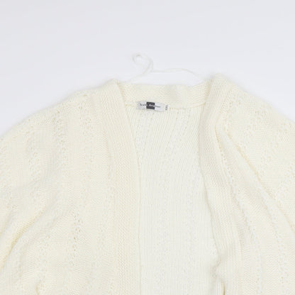 sixth Avenue Womens Ivory   Cardigan Jumper Size 2XL