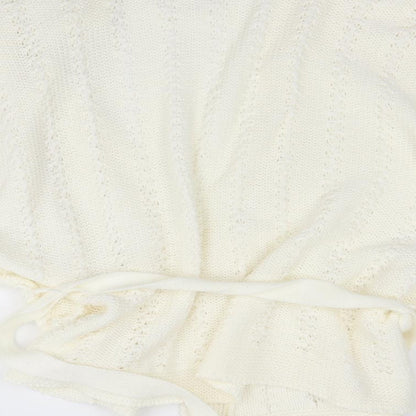 sixth Avenue Womens Ivory   Cardigan Jumper Size 2XL