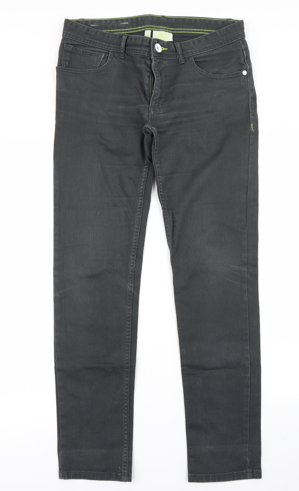 Neo label Mens Grey   Skinny Jeans Size S L30 in