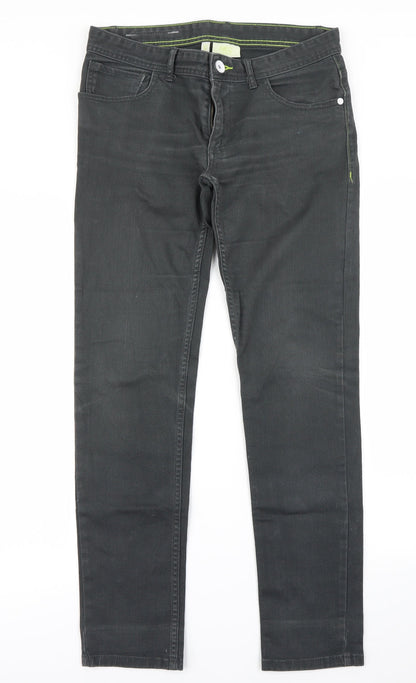 Neo label Mens Grey   Skinny Jeans Size S L30 in