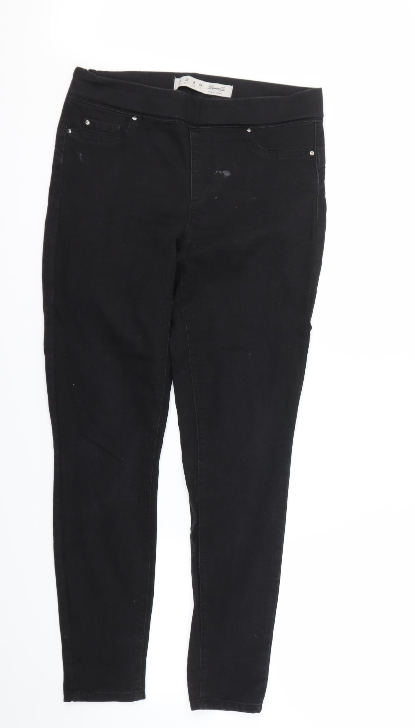 Denim & Co. Womens Black   Skinny Jeans Size 12 L27.5 in