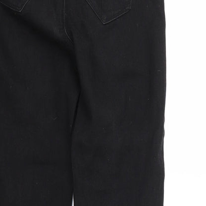 Denim & Co. Womens Black   Skinny Jeans Size 12 L27.5 in
