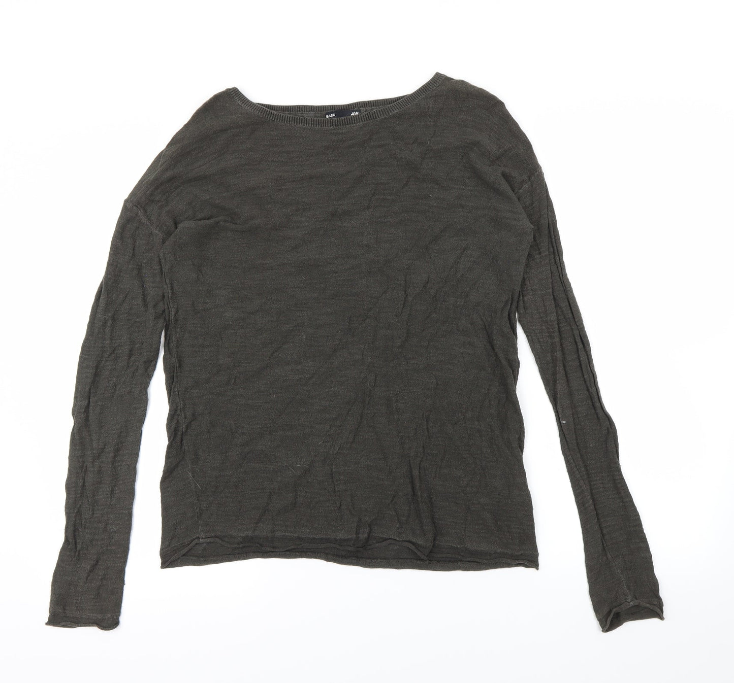 H&M Womens Green   Pullover Sweatshirt Size XS