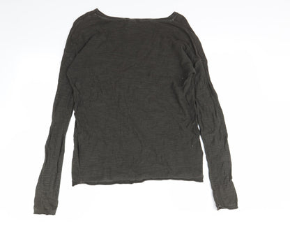 H&M Womens Green   Pullover Sweatshirt Size XS