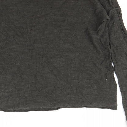 H&M Womens Green   Pullover Sweatshirt Size XS