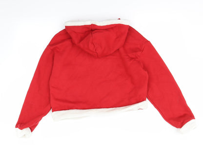Divided Womens Red   Pullover Hoodie Size M