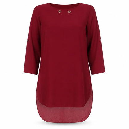 Womens UK Size L Quiz Red Basic Blouse