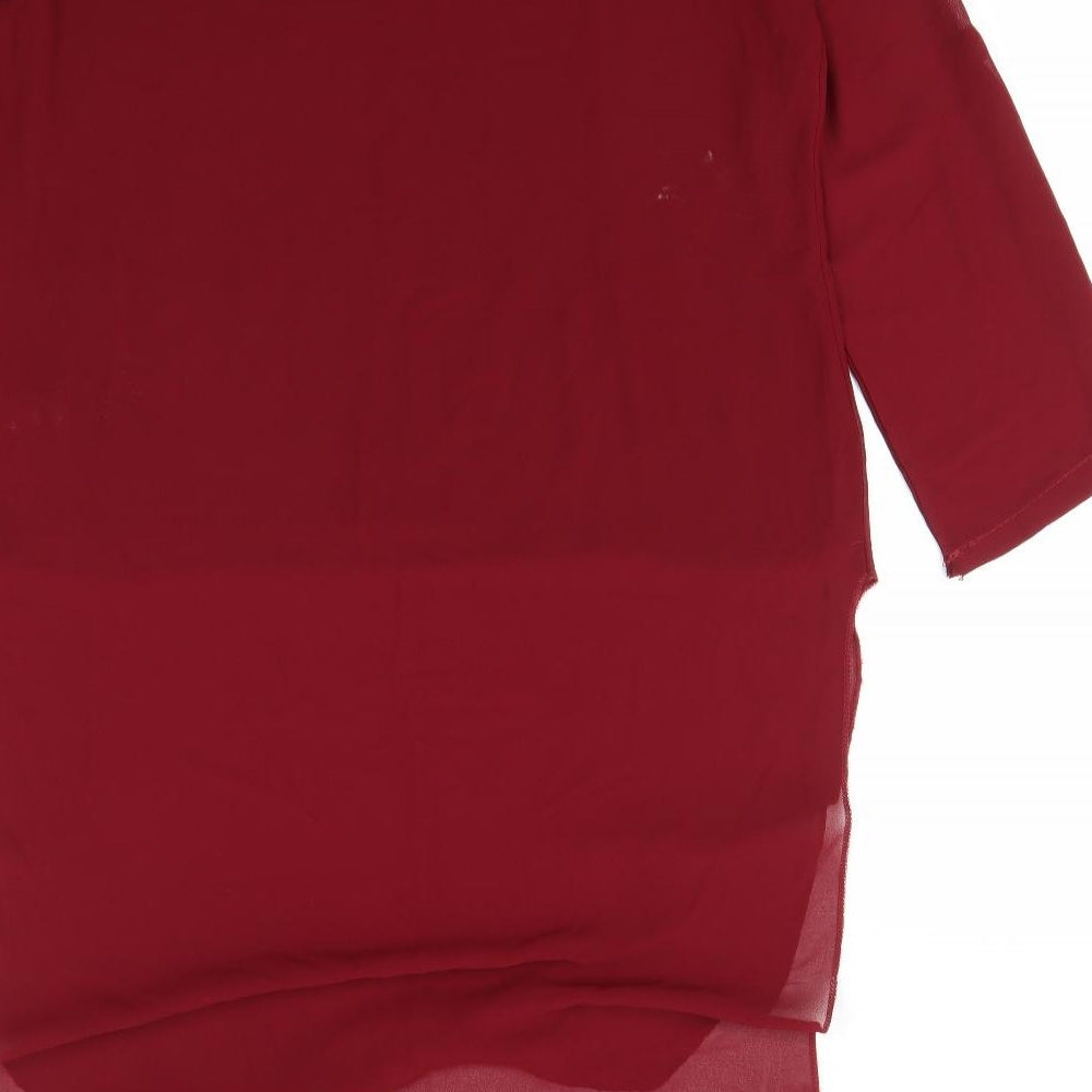 Quiz Womens Red   Basic Blouse Size L