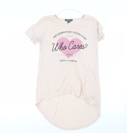Primark Womens Pink   Basic T-Shirt Size 6