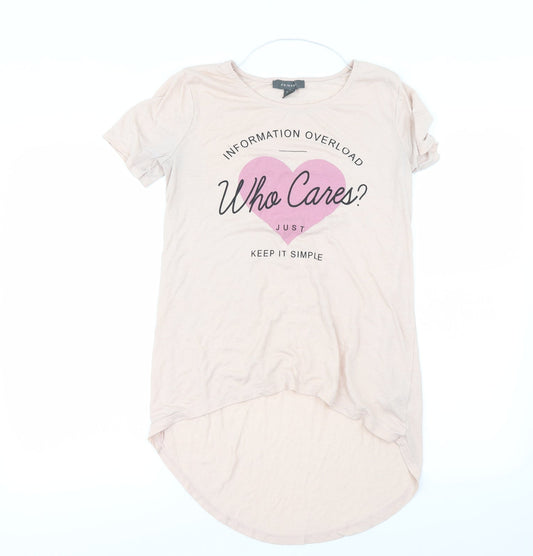 Primark Womens Pink   Basic T-Shirt Size 6