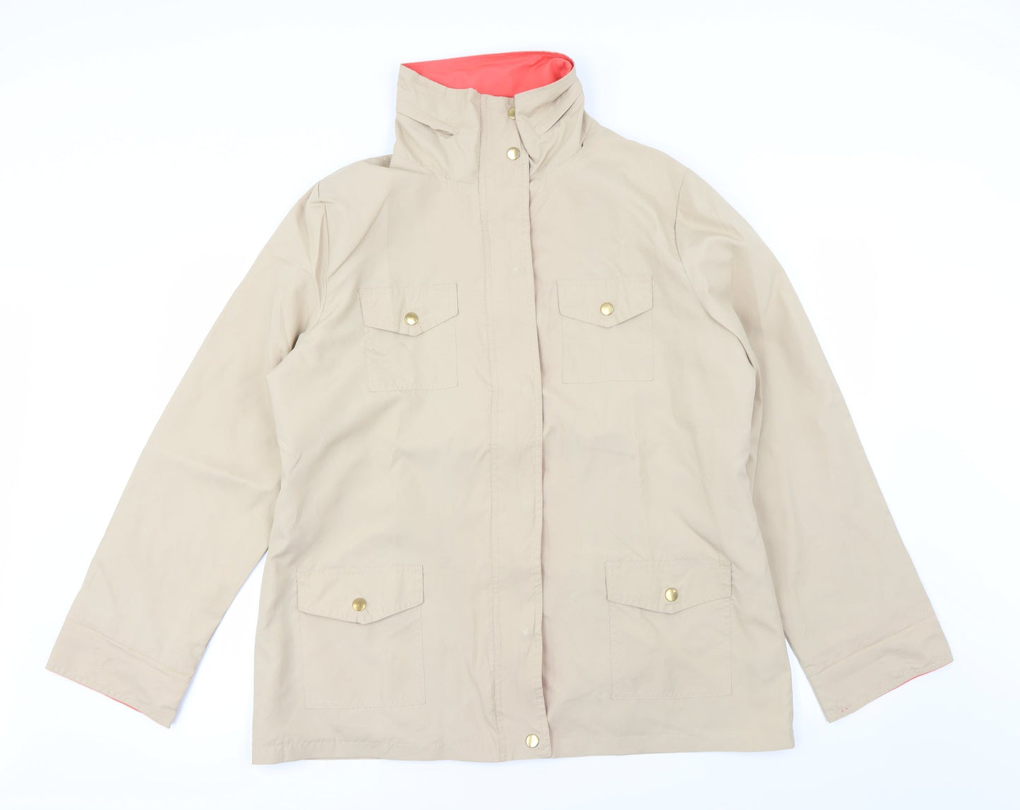 julipa Womens Beige   Jacket Coat Size 16