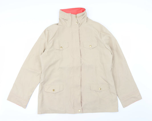 julipa Womens Beige   Jacket Coat Size 16