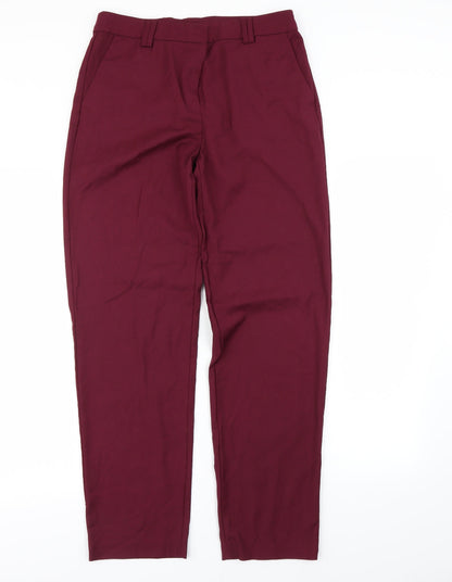 M&S Womens Purple   Dress Pants Trousers Size 10 L29 in