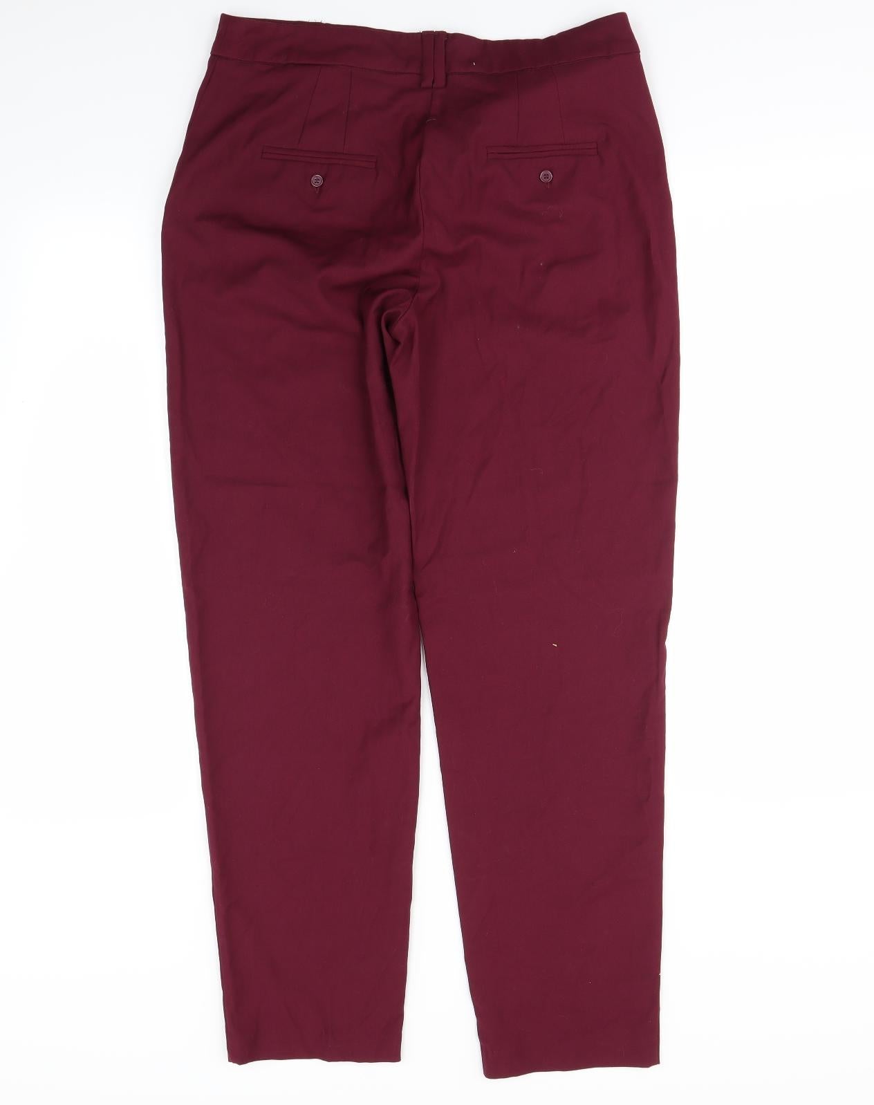 M&S Womens Purple   Dress Pants Trousers Size 10 L29 in