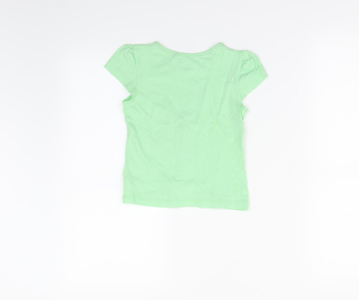 jupilu Girls Green   Basic T-Shirt Size 2-3 Years
