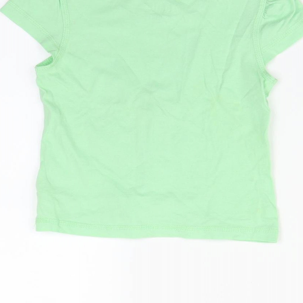 jupilu Girls Green   Basic T-Shirt Size 2-3 Years