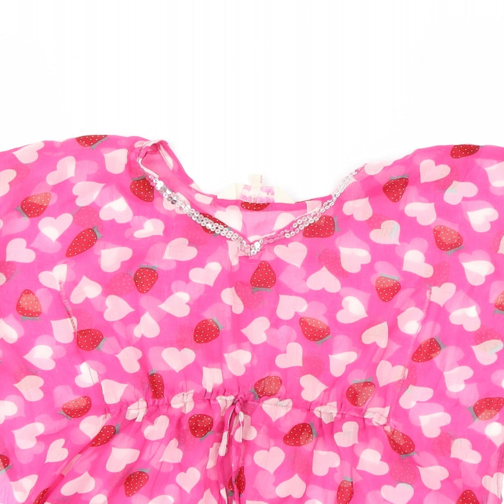 Girl 2 Girl Girls Multicoloured Polka Dot  Kaftan  Size 3-4 Years
