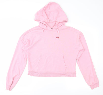 Topshop Womens Pink   Pullover Hoodie Size 6