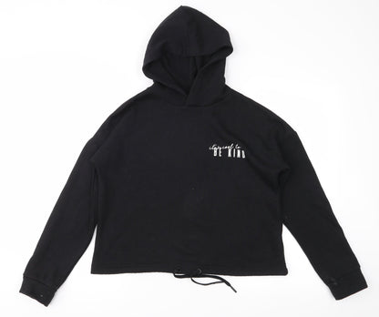 Peacocks Womens Black   Pullover Hoodie Size 8