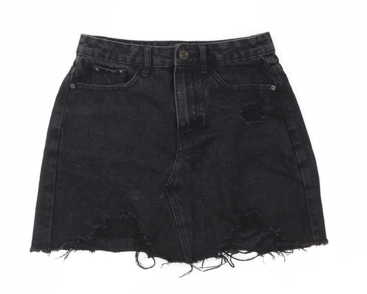 Missguided Womens Black   Mini Skirt Size 4