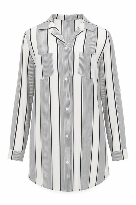Womens UK Size 8 CAMEO ROSE Ivory Basic Button-Up